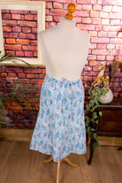 70s Hippierock blau Blumen