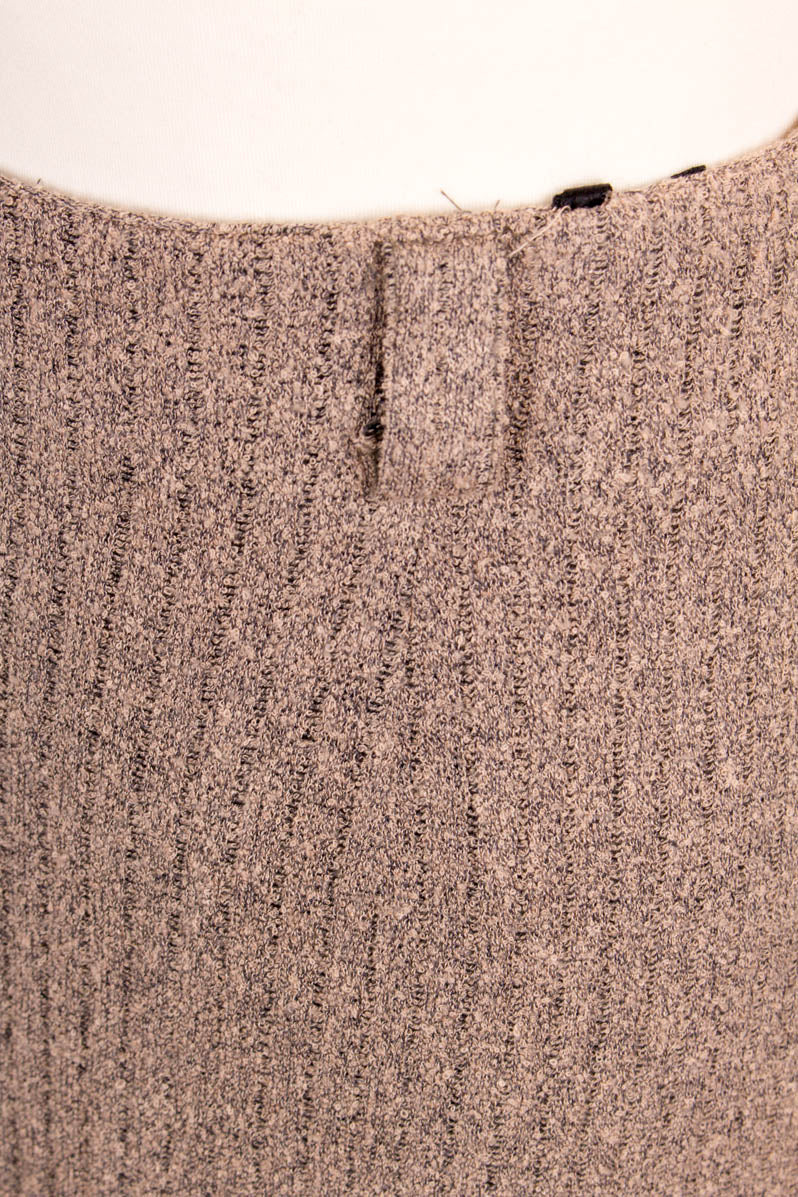 Schlauchrock greige Strick