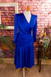 80s Abendkleid tintenblau Default Title 80er 90er Abendmode blau Frau L 44-46 real-80er Special vintageberlin.de