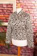 Brokat Blazer gold-schwarz 90er Abendmode Boho Disco Frau gold Gothic M 40-42 schwarz Special vintageberlin.de