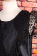80s Patchwork Top schwarz 80er Boho Disco Frau Gothic M 40-42 real-80er schwarz Special vintageberlin.de