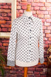 70er Bluse schwarz weiß Megakragen Default Title 60er 70er Boho Disco Frau grau M 40-42 real-boho real-disco real-rockabilly Rockabilly Schlager Special weiß vintageberlin.de