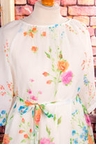 Hippie Chiffonkleid bunte Blumen