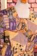 Vintage Seidentop bunt Muster 90er bunt Frau gelb lila M 40-42 S 36-38 Special vintageberlin.de