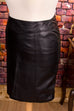 Lederrock kurz schwarz 80er 90er Frau Gothic M 40-42 schwarz Special vintageberlin.de
