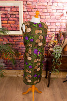 50er Jahre Kleid grün schmal