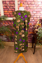 50er Jahre Kleid grün schmal
