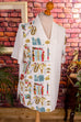80s Langbluse weiß bunt Kosmetikmuster Default Title 80er 90er bunt Frau L 44-46 real-80er Special weiß XL 48-50 vintageberlin.de