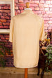 Seidenbluse gold Rüschen Abendmode Boho Disco Frau gold L 44-46 M 40-42 real-boho Special vintageberlin.de