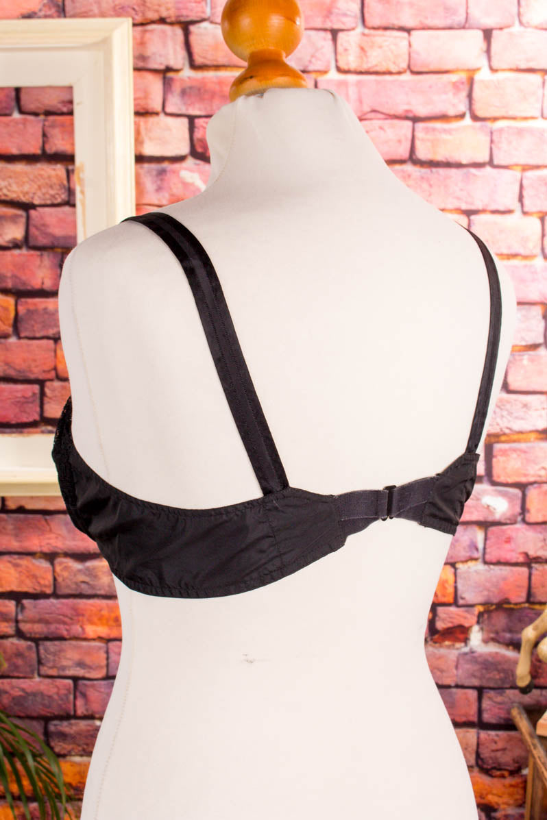 Vintage BH schwarz Spitze