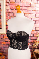 sexy Korsage schwarz Spitze