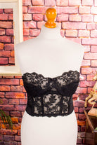 sexy Korsage schwarz Spitze