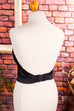 sexy Korsage schwarz Spitze 80er Abendmode Boho Disco Frau Gothic Rockabilly S 36-38 schwarz Special vintageberlin.de