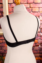 Vintage BH schwarz Glanz