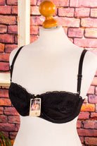 Vintage BH schwarz Spitze