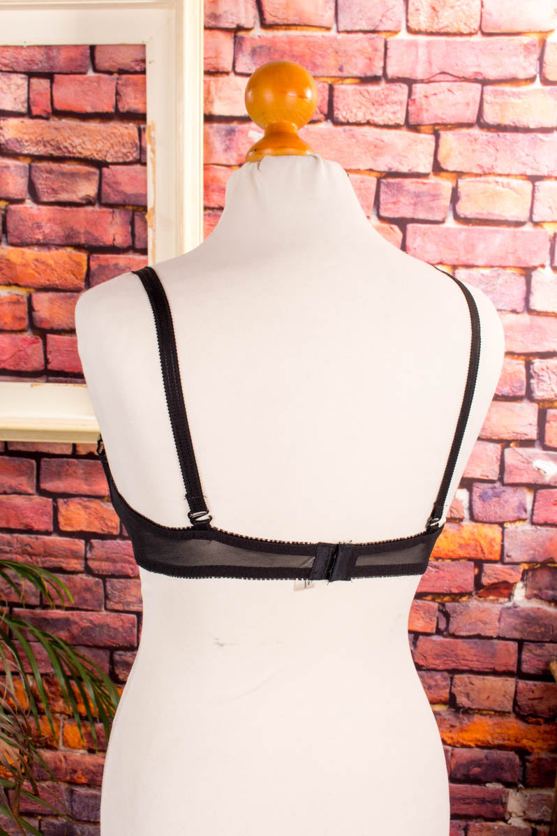 Vintage BH schwarz Spitze