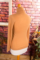 70s Rollkragen Pulli beige