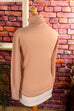 70s Rollkragen Pulli beige 70er beige braun Dandy Disco Frau M 40-42 Mod Rockabilly Schlager Special vintageberlin.de