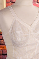 Vintage Bralette Mieder weiß