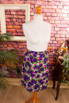 50s Rockabella Rock lila Muster