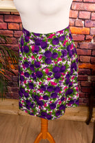 50s Rockabella Rock lila Muster