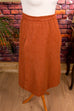 Winterrock rotbraun Wolle Mohair 70er 80er braun Frau M 40-42 orange Rockabilly S 36-38 Special vintageberlin.de