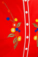 Disco Minikleid rot Blumen 60er 70er Disco Frau real-disco real-rockabilly Rockabilly rot S 36-38 Schlager Special vintageberlin.de