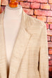 Vintage Blazer creme Wildseide 70er 80er beige Boho Disco Frau M 40-42 real-boho real-rockabilly Rockabilly Sekretärin Special vintageberlin.de