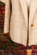 Vintage Blazer creme Wildseide 70er 80er beige Boho Disco Frau M 40-42 real-boho real-rockabilly Rockabilly Sekretärin Special vintageberlin.de