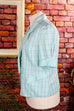80er Kurzblazer türkis kariert 80er blau Disco Frau L 44-46 M 40-42 real-80er Rockabilly Special türkis vintageberlin.de