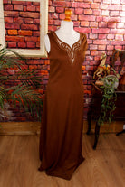 Boho Maxikleid rehbraun