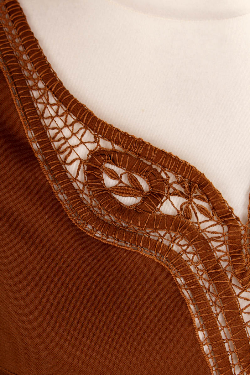 Boho Maxikleid rehbraun
