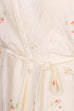 Morgenmantel weiß Blumen 70er 80er Boho Frau L 44-46 M 40-42 real-boho Rockabilly Special vintageberlin.de