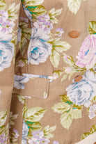 Leinen Blazer bunt Blumen