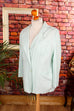 Damen Jacke Blazer türkis 90er Frau L 44-46 Special türkis vintageberlin.de
