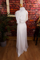 Nostalgie Brautkleid weiß Chiffon