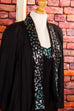 Überwurf Bolero schwarz Pailletten 80er 90er Abendmode Disco Frau Gothic L 44-46 M 40-42 S 36-38 schwarz Special Unisize vintageberlin.de