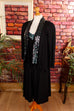 Überwurf Bolero schwarz Pailletten 80er 90er Abendmode Disco Frau Gothic L 44-46 M 40-42 S 36-38 schwarz Special Unisize vintageberlin.de