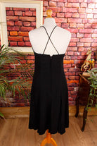 Vintage Abendkleid schwarz Pailletten