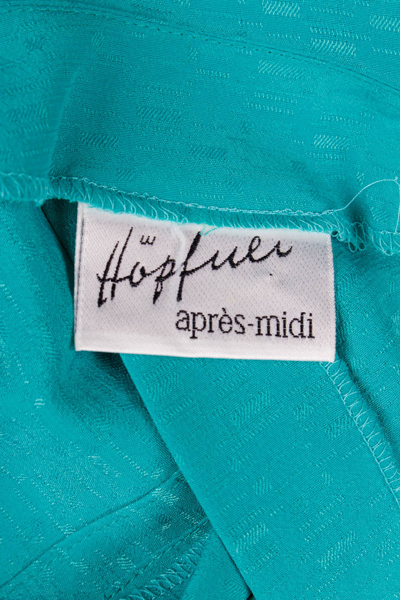 Vintage Kleid türkis Wickel-Look