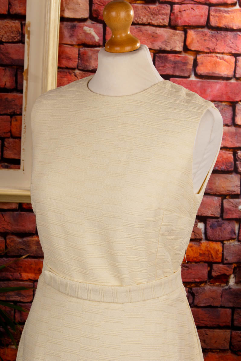 Boho Frottee Maxikleid creme