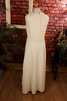 Boho Frottee Maxikleid creme