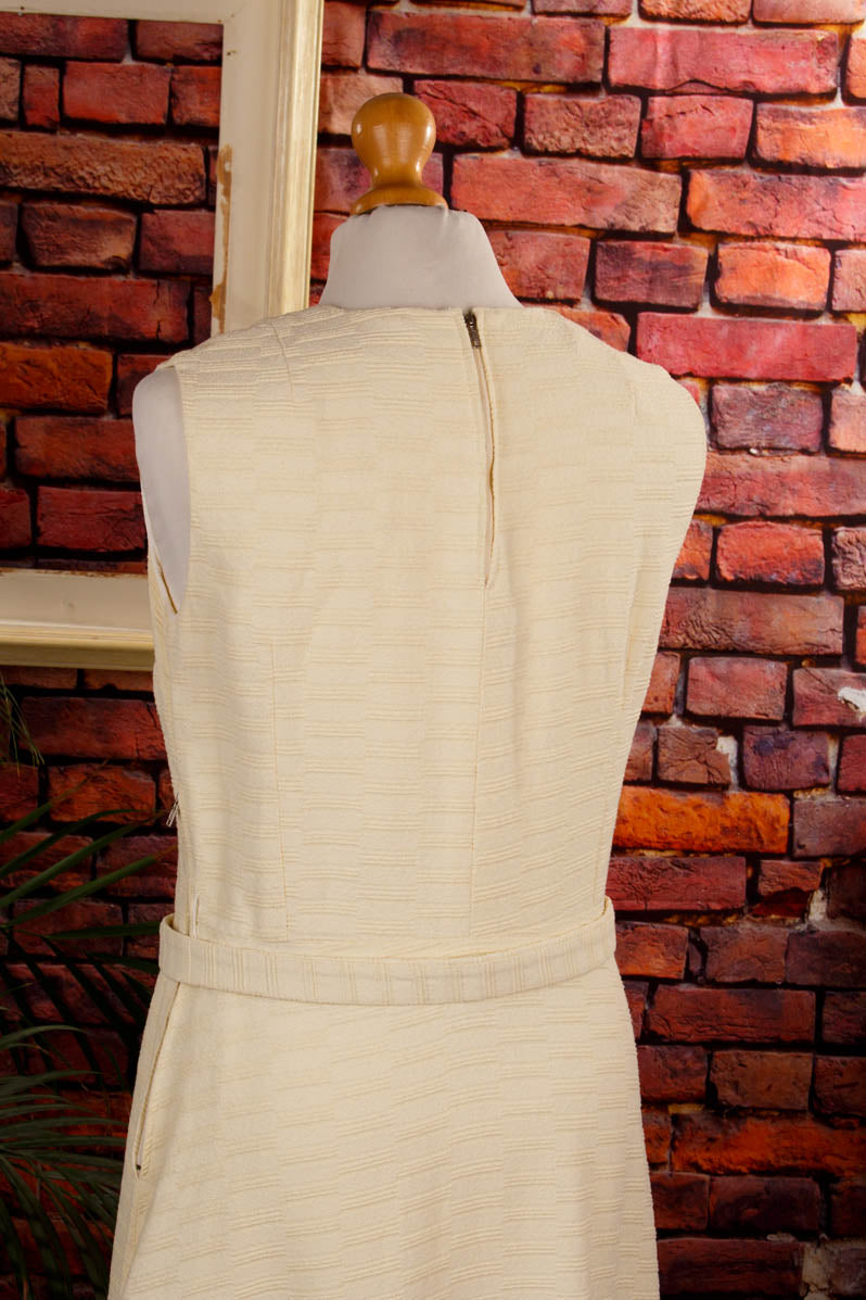 Boho Frottee Maxikleid creme