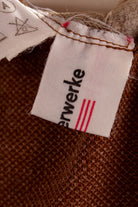 DDR Herbstkleid braun Muster