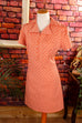 70s Disco Glitzerkleid orange 60er 70er Disco Frau M 40-42 orange real-disco real-rockabilly Rockabilly Schlager Special vintageberlin.de