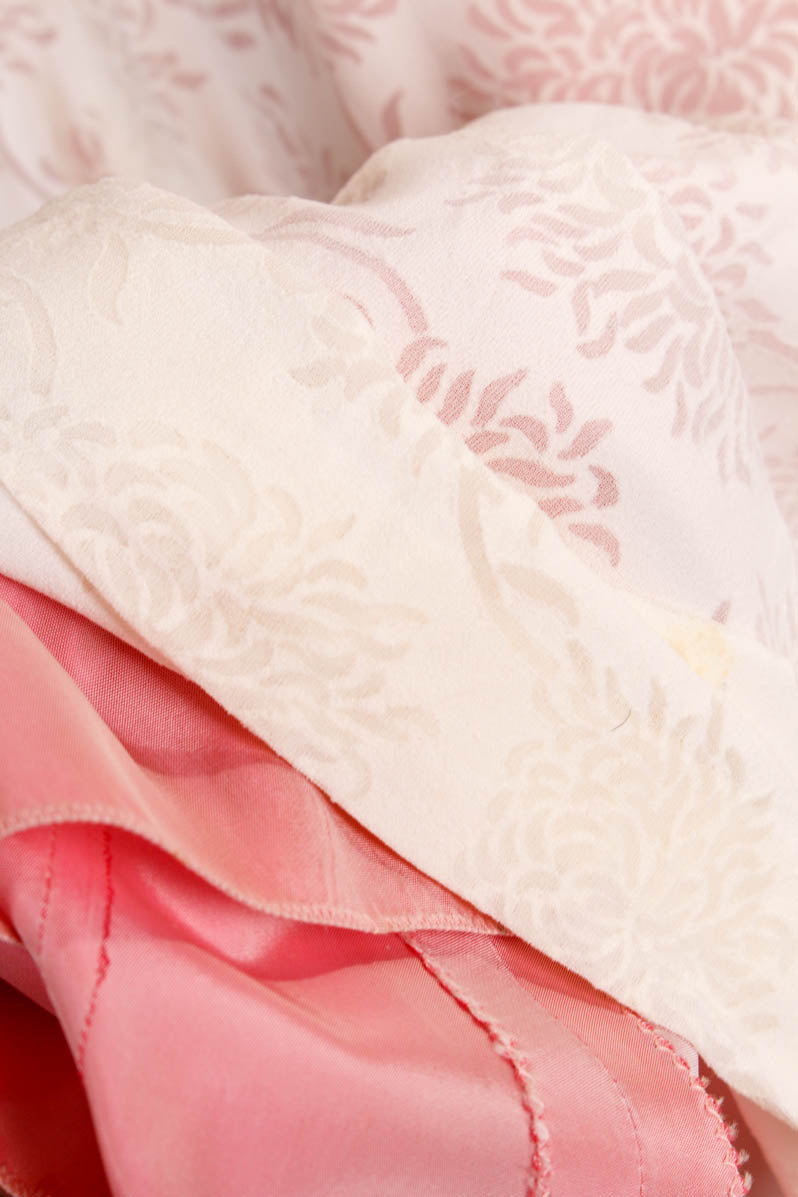 50er Jahre Kleid rosa weiß