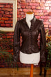 70s Disco Leder Top braun 60er 70er Boho braun Disco Frau real-disco S 36-38 Schlager Special XS 32-34 vintageberlin.de