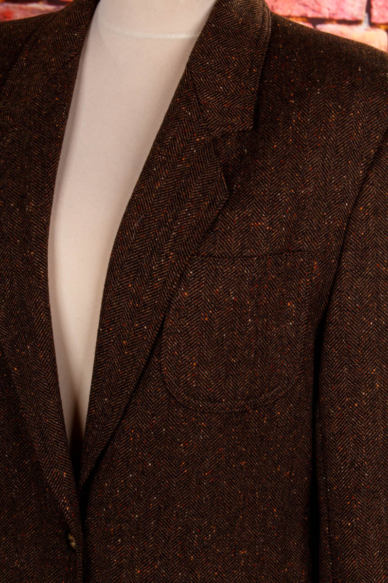 Vintage Tweed Blazer braun