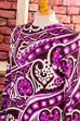 psychedelic Stretchkleid lila Muster 60er 70er Boho bunt Disco Frau L 44-46 lila real-boho real-disco real-rockabilly Rockabilly Schlager Special vintageberlin.de