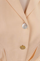 Vintage Seide Kleid beige